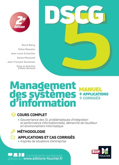 Dscg 5 - management des systèmes d'information - manuel et applications - Image principale