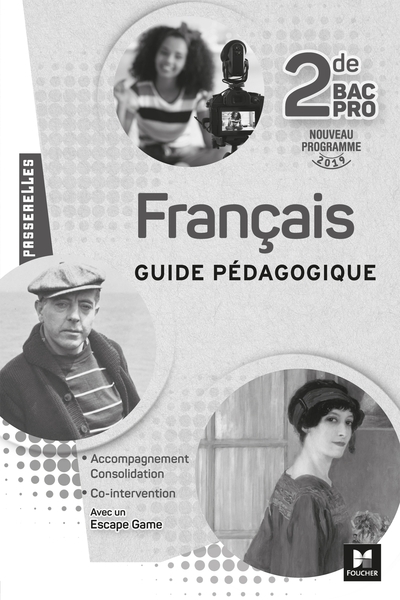 Passerelles - francais 2nde bac pro - éd. 2019 - guide pédagogique - Image principale