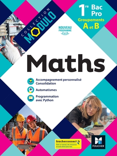 Modulo - mathematiques 1re bac pro groupements a et b - ed. 2020 - livre élève - Image principale