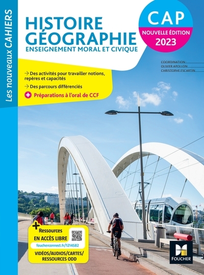Les nouveaux cahiers - histoire-geographie-emc cap - ed. 2023 - livre élève - Image principale