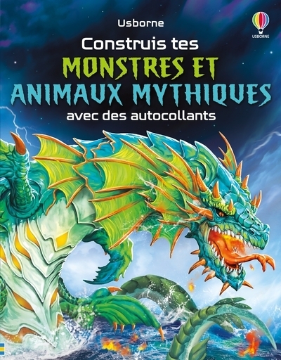 Construis tes monstres et animaux mythiques avec des autocollants - volume double - dès 5 ans - Image principale