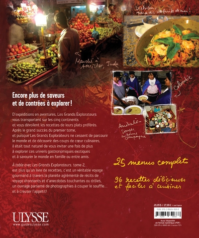 A table avec les grands explorateurs - menus du monde entier - tome 2 - Image principale