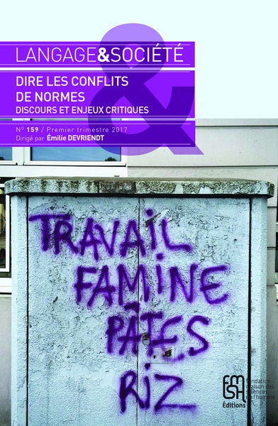 Langage et société, n° 159/1-2017 - Image principale