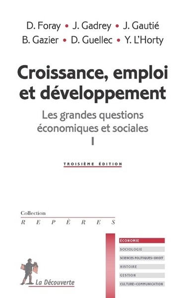 Croissance, emploi et développement - les grandes questions économiques et sociales i - Image principale