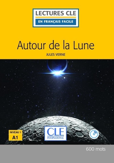Autour de la lune lecture fle + cd 2ème édition - Image principale