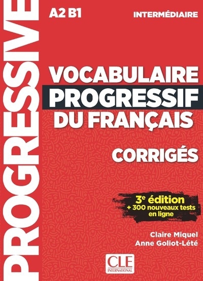 Corrigés vocabulaire progressif niveau intermédiaire 3è édition - Image principale