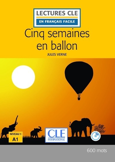 Cinq semaines en ballon lecture fle + cd audio 2è édition - Image principale