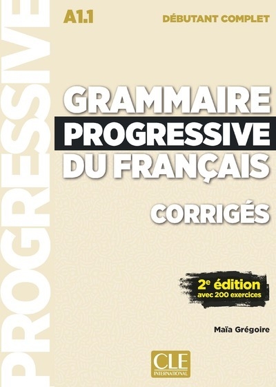 Corrigés grammaire progressive niveau débutant complet nc - Image principale