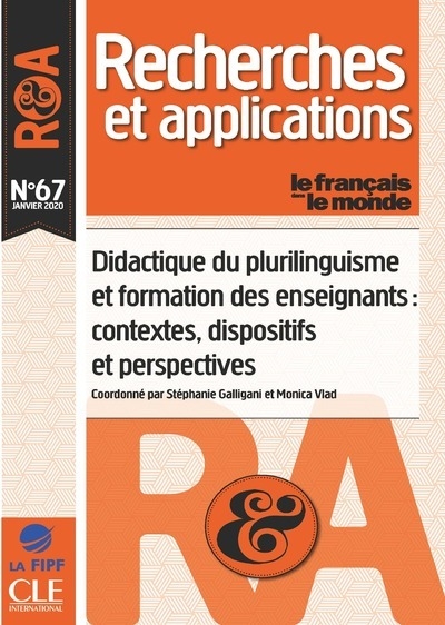 Recherche et applications - numéro 67 didactique du plurilinguisme et formation des enseignants - Image principale