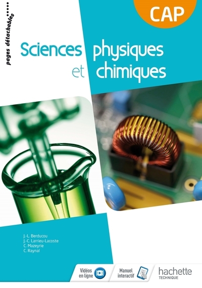 Sciences physiques et chimiques cap consommable - livre élève - éd. 2018 - Image principale