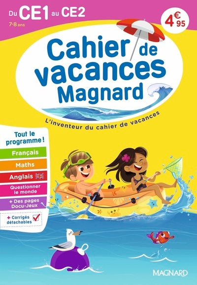 Cahier de vacances 2026, du ce1 vers le ce2 7-8 ans - Image principale