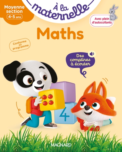 Maths moyenne section 4-5 ans - a la maternelle - Image principale