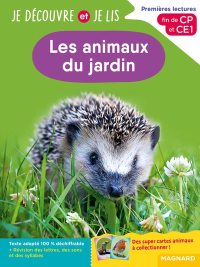 Je découvre et je lis cp et ce1 - les animaux du jardin - Image principale