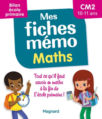 Mes fiches mémo maths cm2 - bilan école primaire - Image principale