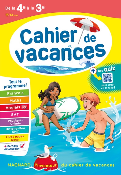 Cahier de vacances 2025, de la 4e vers la 3e - Image principale