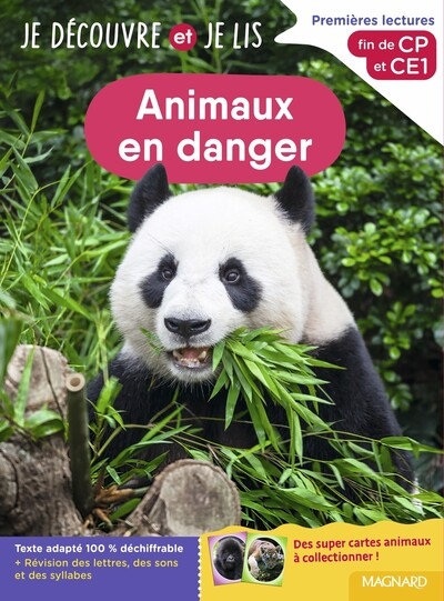 Je découvre et je lis cp et ce1 - animaux en danger - Image principale