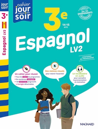 Espagnol 3e lv2 - cahier jour soir - Image principale