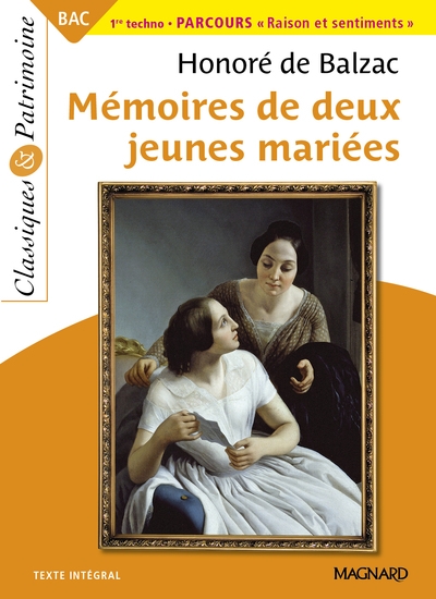 Mémoires de deux jeunes mariées - bac français 1re 2026 - classiques et patrimoine - Image principale