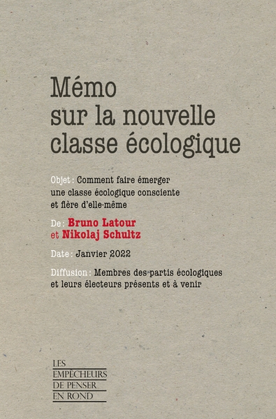 Mémo sur la nouvelle classe écologique - comment faire émerger une classe écologique consciente et f - Image principale
