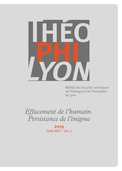 Théophilyon xxiv vol 2 - 2019 - Image principale