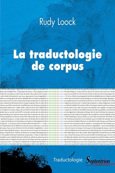 La traductologie de corpus - Image principale