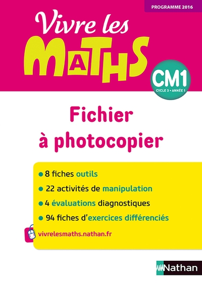 Vivre les maths - fichier à photocopier cm1 - 2017 - Image principale