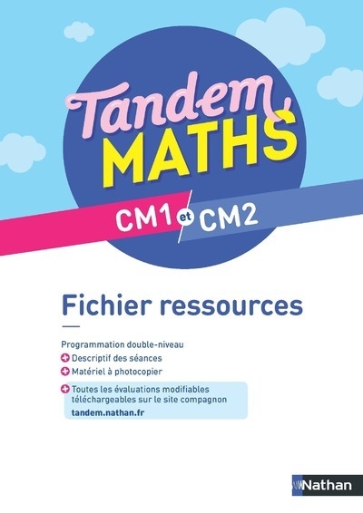 Tandem maths cm1 et cm2 - fichier ressources - Image principale