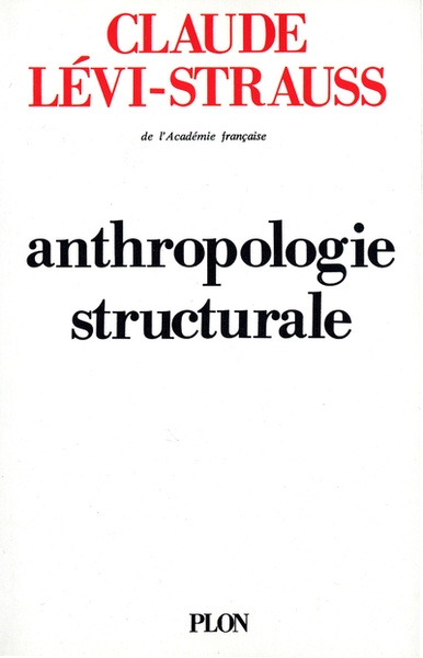 Anthropologie structurale - tome 1 - Image principale