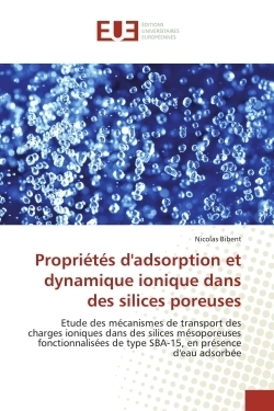Propriétés d''adsorption et dynamique ionique dans des silices poreuses - Image principale