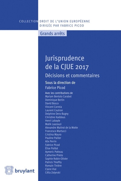 Jurisprudence de la cjue 2017 - Image principale