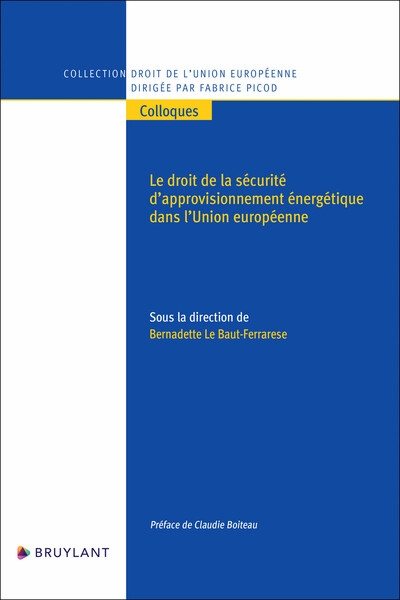 Le droit de la sécurité d'approvisionnement énergétique dans l'union européenne - Image principale