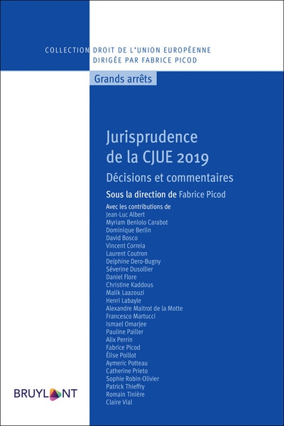 Jurisprudence de la cjue 2019 - Image principale