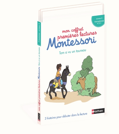 Mon coffret premières lectures montessori : tom a vu un taureau niveau 4 - Image principale