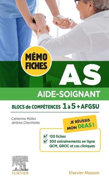Mémo-fiches as - blocs de compétence 1 à 5 + afgsu - Image principale