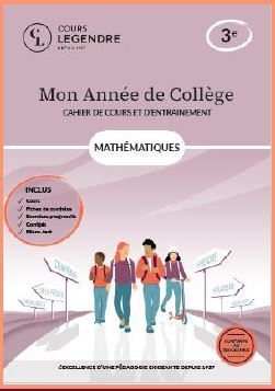 Mon année de collège - cahier de cours et d'entraînement - mathématiques - 3ème - Image principale