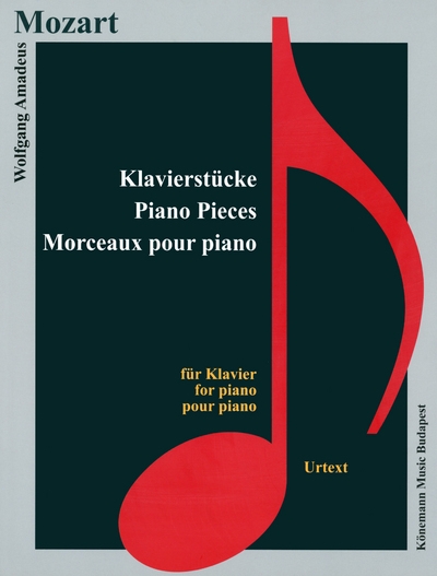 Partition - mozart - morceaux pour piano - Image principale