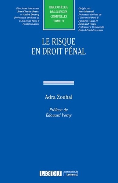 Le risque en droit pénal - Image principale