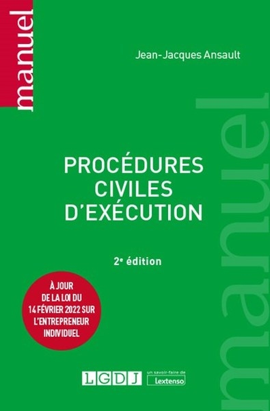 Procédures civiles d'exécution - Image principale