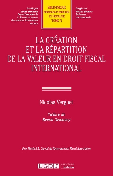 La création et la répartition de la valeur en droit fiscal international - Image principale