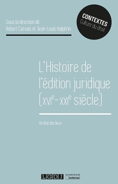 L'histoire de l'édition juridique (xvie-xxie siècle) - Image principale