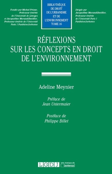 Réflexions sur les concepts en droit de l'environnement - Image principale