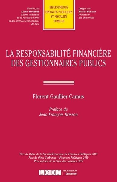 La responsabilité financière des gestionnaires publics - Image principale