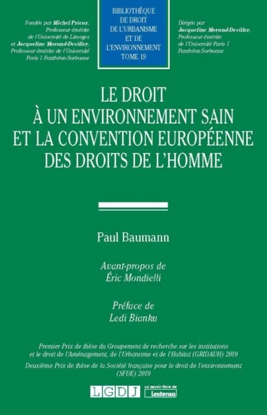 Le droit à un environnement sain et la convention européenne des droits de l'homme - Image principale