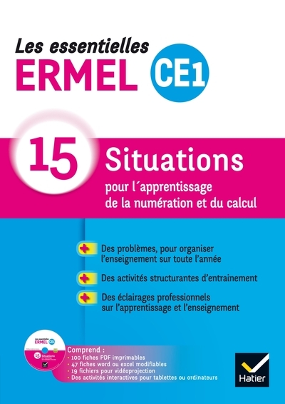 Les essentielles ermel - maths ce1 éd. 2017 - guide + cdrom - Image principale