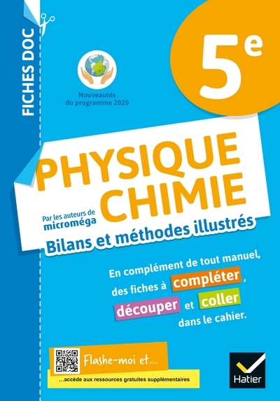 Fiches doc bilans et méthodes illustrés - physique chimie 5e - ed 2021 - cahier élève - Image principale