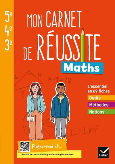 Mon carnet de réussite maths 5e 4e 3e - ed. 2021 - cahier élève - Image principale