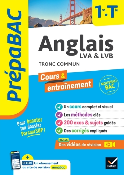 Prépabac - anglais 1re/tle - bac 2026 - Image principale