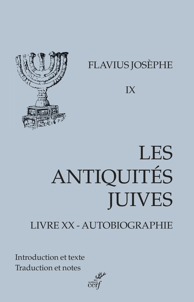 Les antiquites juives - livre 20 vie - Image principale