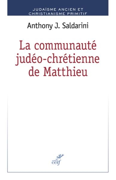 La communaute judeo-chretienne de matthieu - Image principale