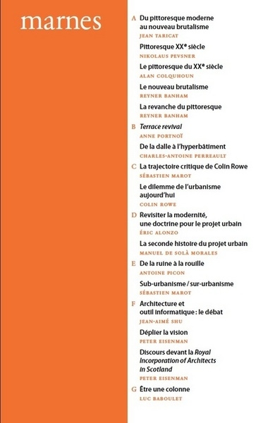 Marnes, documents d'architecture, vol. 1 - Image principale